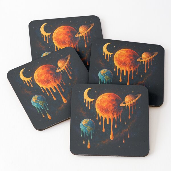 Item preview, The Dripverse – Melting Planets in Space designed and sold by A Sinister Sly.
