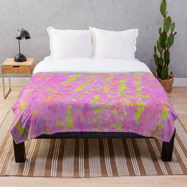 Item preview, Abstracto psicodélico rosa y lima designed and sold by springstdesign.