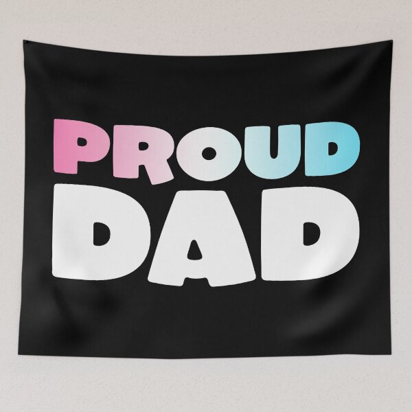 Item preview, Proud Dad - Trans Flag designed and sold by sillyjess.