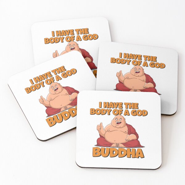 Item preview, Buddha, Body of a God, fitness, zen, yoga, funnyfits70, Humor, Funny, retro, vintage, funny quotes, animal humor, designed and sold by FunnyFits70.