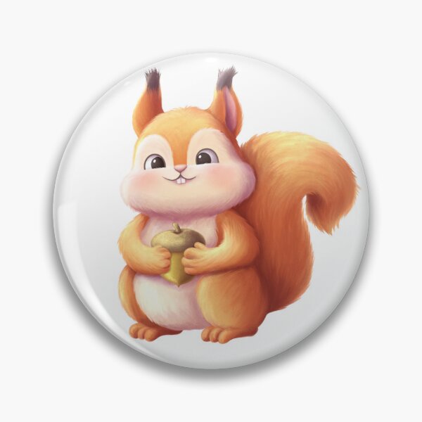 Item preview, Squirrel with an acorn designed and sold by tigerda.