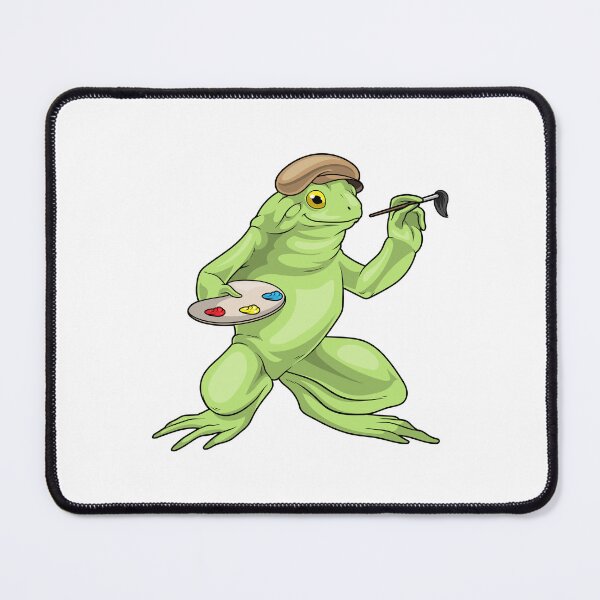 Item preview, Frog Painter Paint brush Painting designed and sold by Snabdesign84.