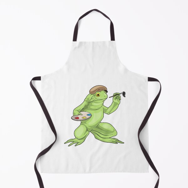 Item preview, Frog Painter Paint brush Painting designed and sold by Snabdesign84.