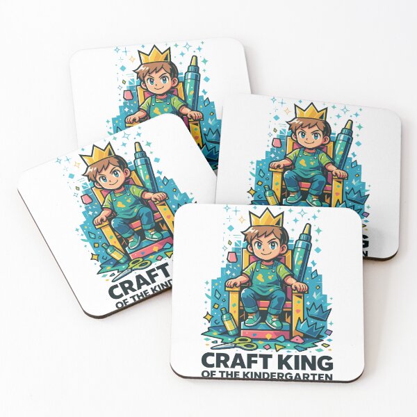 Item preview, Craft King Of The Kindergarten Artist Saying designed and sold by LuminOrb.