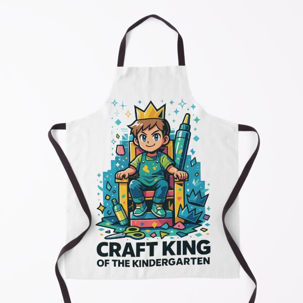 Item preview, Craft King Of The Kindergarten Artist Saying designed and sold by LuminOrb.