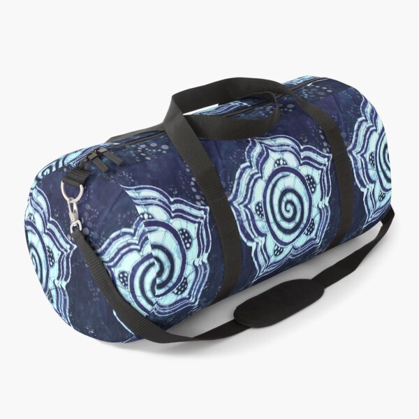 Item preview, Batik Flower Spiral Indigo Blue designed and sold by AuroraXGreen.