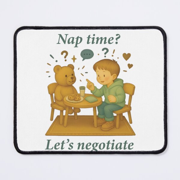 Item preview, Nap Time Let's Negotiate Funny Saying designed and sold by LuminOrb.