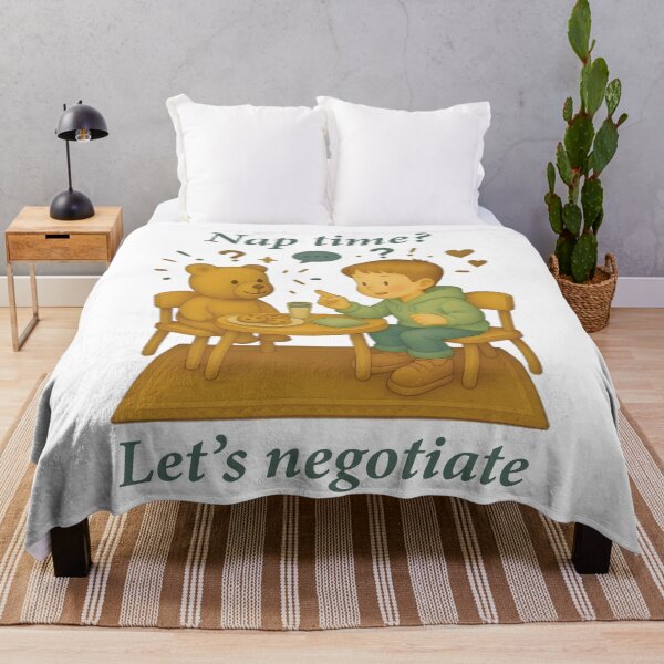 Item preview, Nap Time Let's Negotiate Funny Saying designed and sold by LuminOrb.