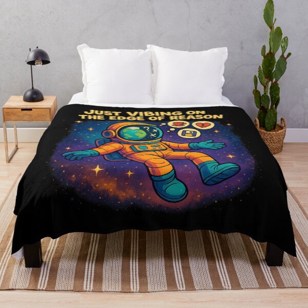 Item preview, Astronaut Vibing on Edge of Reason designed and sold by MysticArtisan.