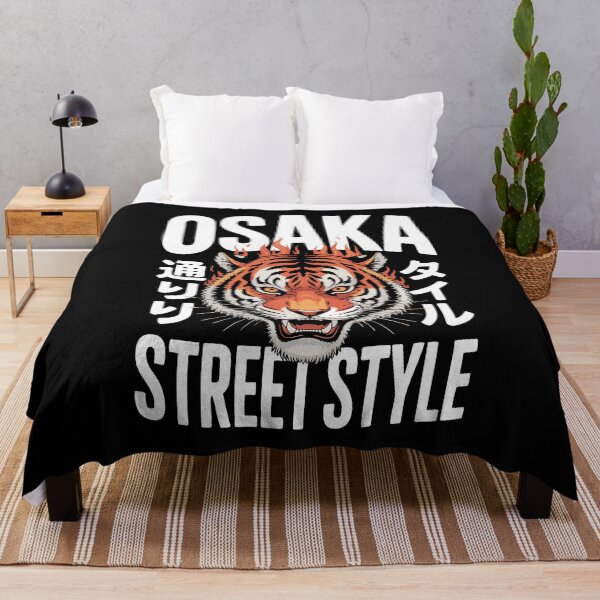 Item preview, Osaka Streetwear Flaming Tiger Japanese Graphic Asian Japan Tokyo designed and sold by w1ckerman.