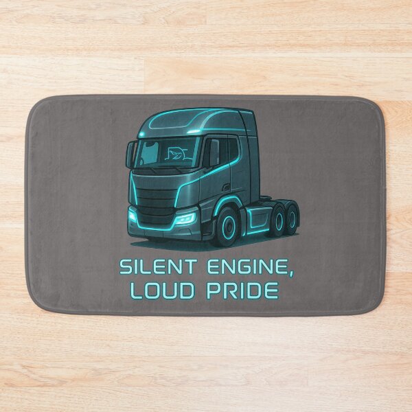Item preview, Silent Engine, Loud Pride – Electric Euro Truck Art designed and sold by AwixArslan.