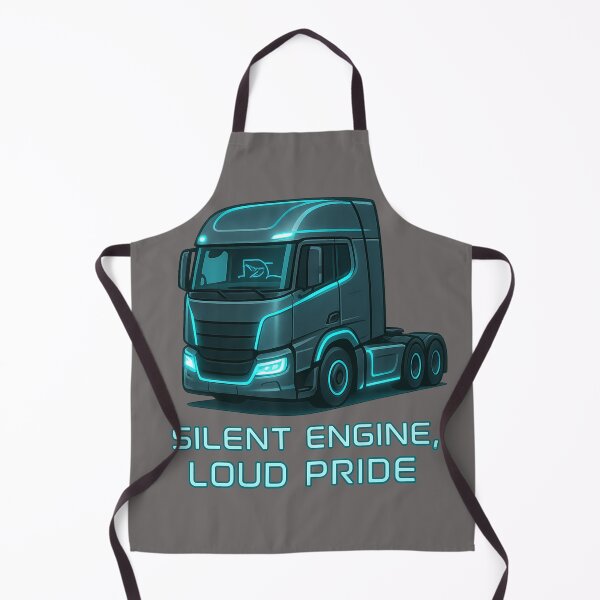 Item preview, Silent Engine, Loud Pride – Electric Euro Truck Art designed and sold by AwixArslan.
