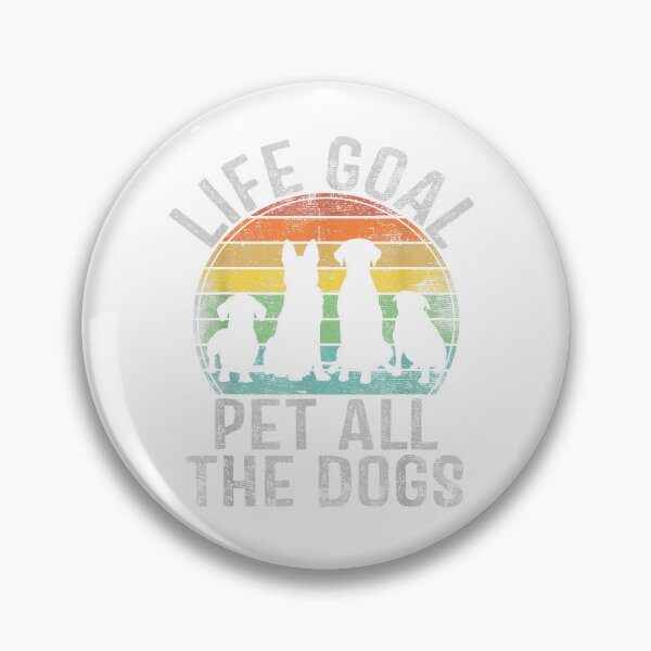 Item preview, Life Goal: Pet All The Dogs - Vintage Sunset Cute Dog Lover Gift designed and sold by 3liegy.