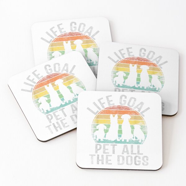 Item preview, Life Goal: Pet All The Dogs - Vintage Sunset Cute Dog Lover Gift designed and sold by 3liegy.