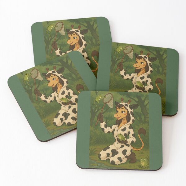 Item preview, Noella's Frog Hunt – Pondside Cow-ouflage designed and sold by A Sinister Sly.