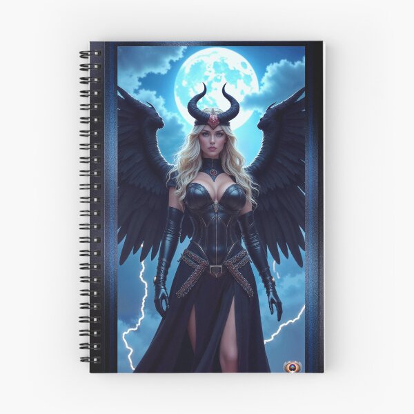 Item preview, Gothic Fantasy Portrait Of Mitera, The Dark Angel Of Obsidian Alluring AI Concept Art by Xzendor7 designed and sold by Xzendor7 Digital Art Creations.