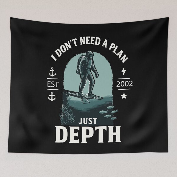 Item preview, I Don't Need A Plan Just Depth Taucher Tauchen designed and sold by LuminOrb.