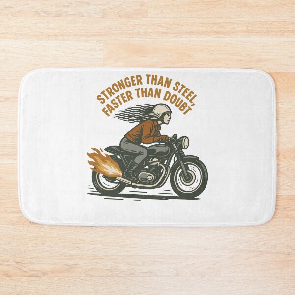 Item preview, Stronger Than Steel Faster Than Doubt Motorrad designed and sold by LuminOrb.