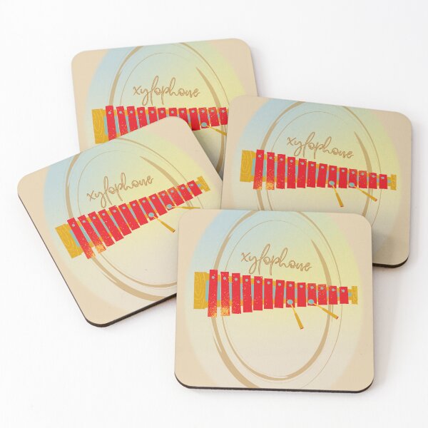 Item preview, A Xylophone In Red Tan & Green designed and sold by BrightrDayMusicArt.