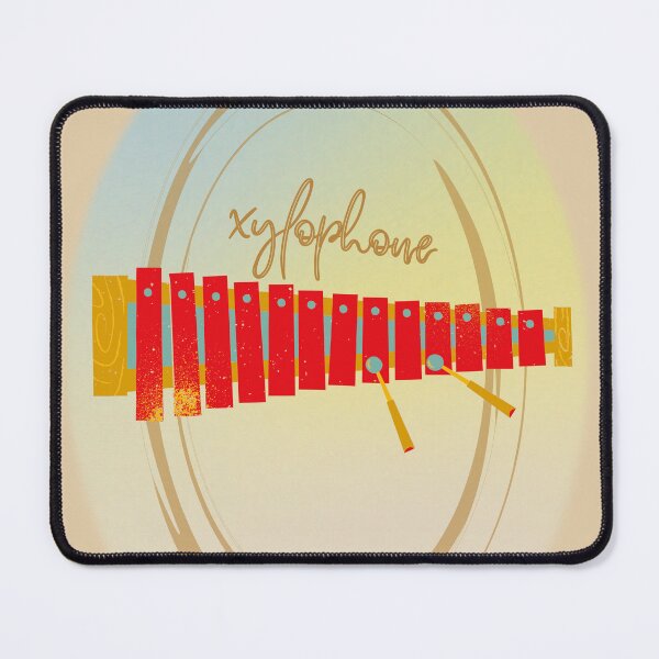 Item preview, A Xylophone In Red Tan & Green designed and sold by BrightrDayMusicArt.