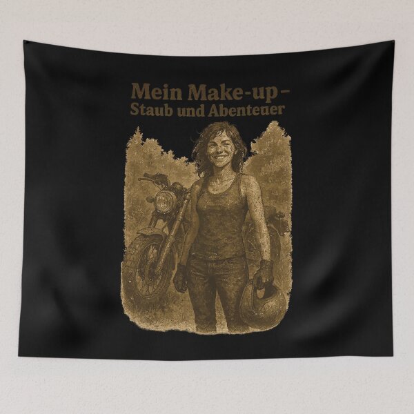 Item preview, My Make-up Dust And Adventure Biker designed and sold by LuminOrb.