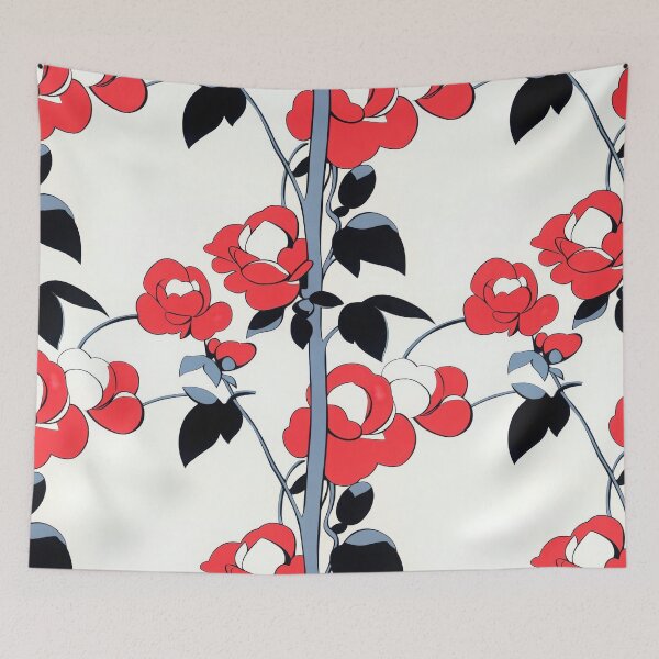 Item preview, Romantic Toile Garden — Vintage Floral Sketch designed and sold by HEADMADE-TV.