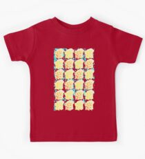Yellow and Orange Rose Pattern Kids Tee