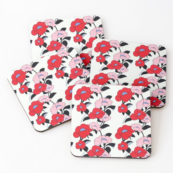 Item preview, Red and Pink Peonies — Vintage Floral Sketch designed and sold by HEADMADE-TV.