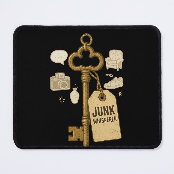Item preview, Vintage Junk Whisperer Key Retro Style designed and sold by LuminOrb.