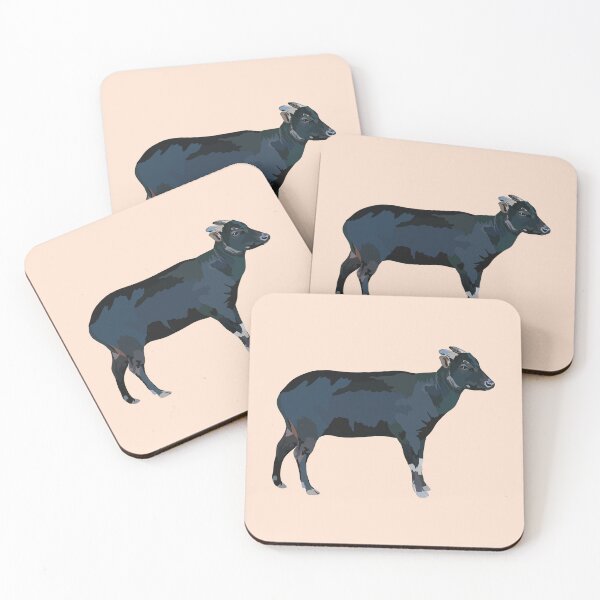 Item preview, A is for Anoa, Anoa – Small Rare Buffalo of Indonesia Wildlife Illustration designed and sold by PrettylittlepastelUk.