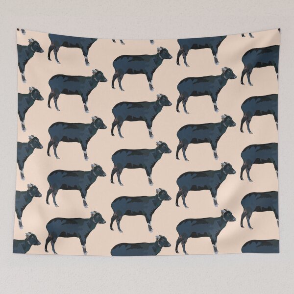 Item preview, A is for Anoa, Anoa – Small Rare Buffalo of Indonesia Wildlife Illustration designed and sold by PrettylittlepastelUk.