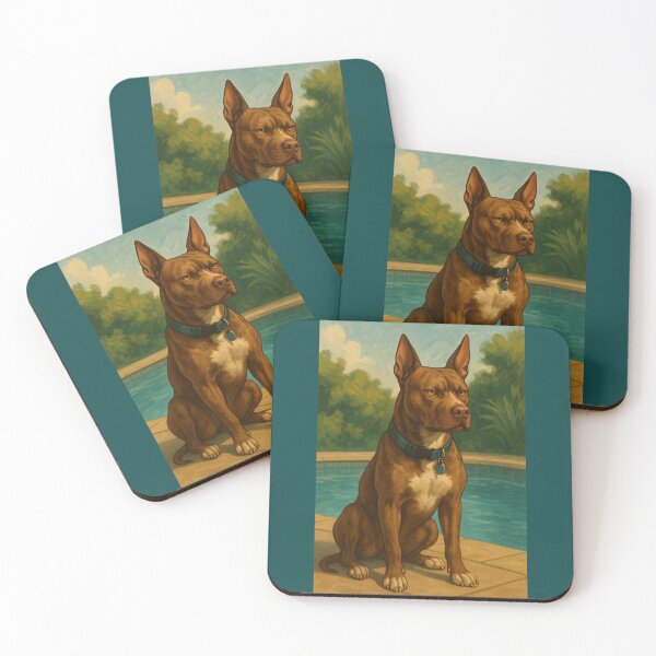 Item preview, Kovu by the Pool – Stoic Summer Dog King designed and sold by A Sinister Sly.