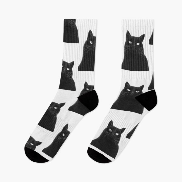 Item preview, Serious black cat designed and sold by Valeriya Korenkova Kodamorkovkart.