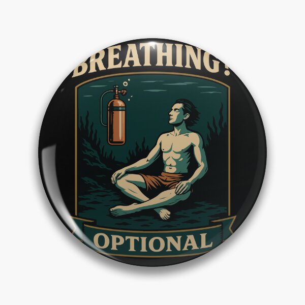Item preview, Breathing Optional Diver Ocean Design designed and sold by LuminOrb.