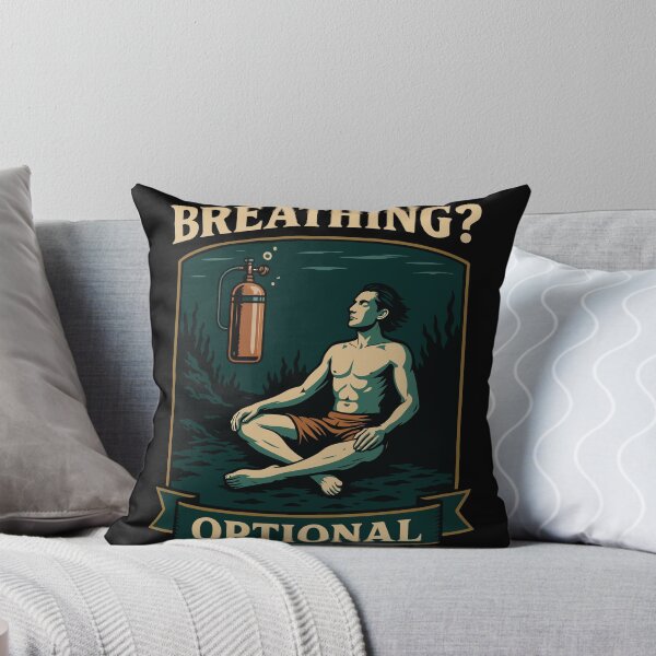 Item preview, Breathing Optional Diver Ocean Design designed and sold by LuminOrb.