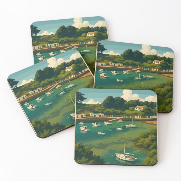 Item preview, Retro poster Port de la Meule – Île d’Yeu designed and sold by Atelier Brume.