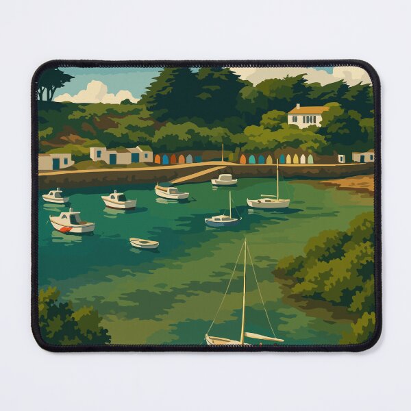 Item preview, Retro poster Port de la Meule – Île d’Yeu designed and sold by Atelier Brume.