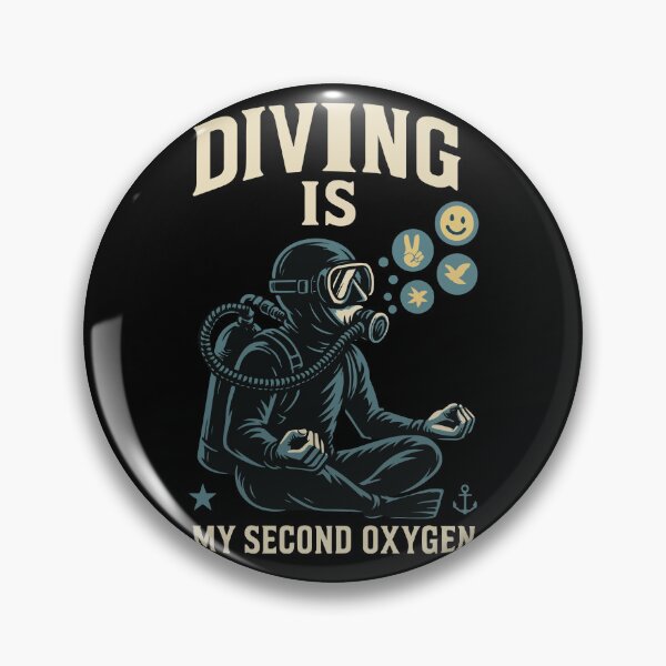 Item preview, Diving Is My Second Oxygen Ocean Diver designed and sold by LuminOrb.