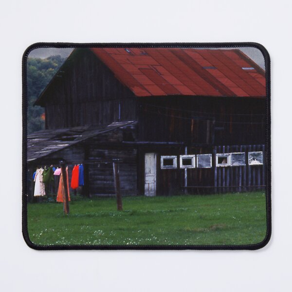 Item preview, Painted Sky Over an Upper Peninsula Barn and Washline designed and sold by Wayne King.