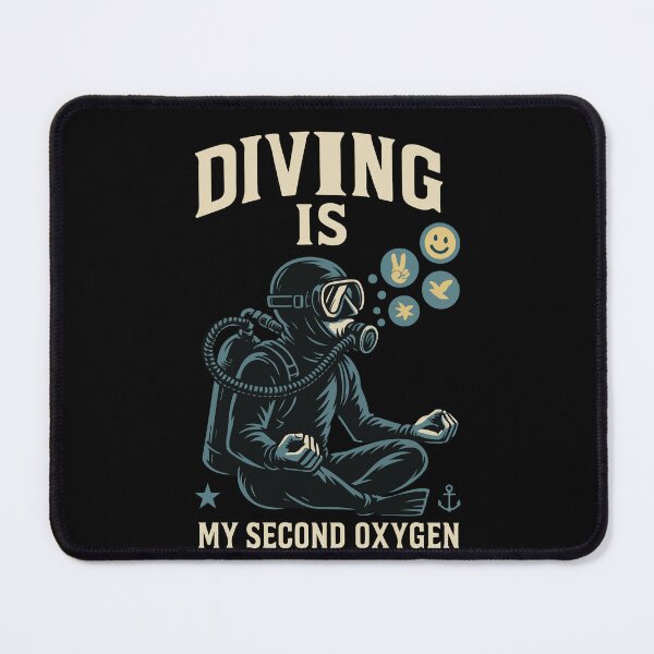 Item preview, Diving Is My Second Oxygen Ocean Diver designed and sold by LuminOrb.