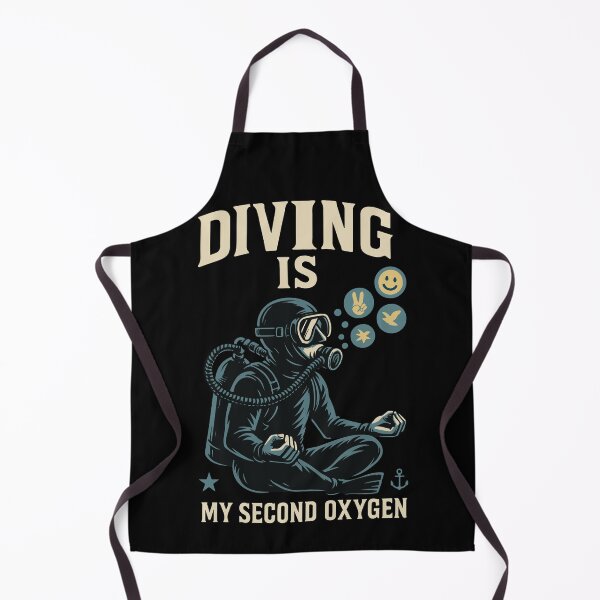 Item preview, Diving Is My Second Oxygen Ocean Diver designed and sold by LuminOrb.