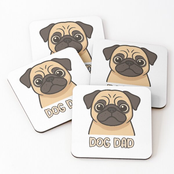 Item preview, Dog Dad – Pug Edition | Funny Wrinkly Dog Lover Gift designed and sold by The Sandy Design Store.