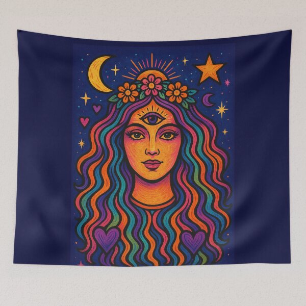 Item preview, Third Eye Princess – Cosmic Visionary Vibes designed and sold by A Sinister Sly.