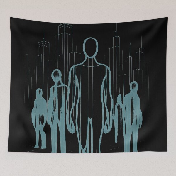 Item preview, Alone in a Crowd. Cool, Wellbeing graphic. designed and sold by Shoot-The-Moon.