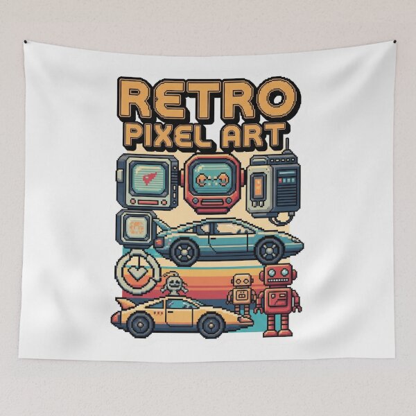 Item preview, Retro-Futuristic Pixel Collection designed and sold by P-OH-Style.