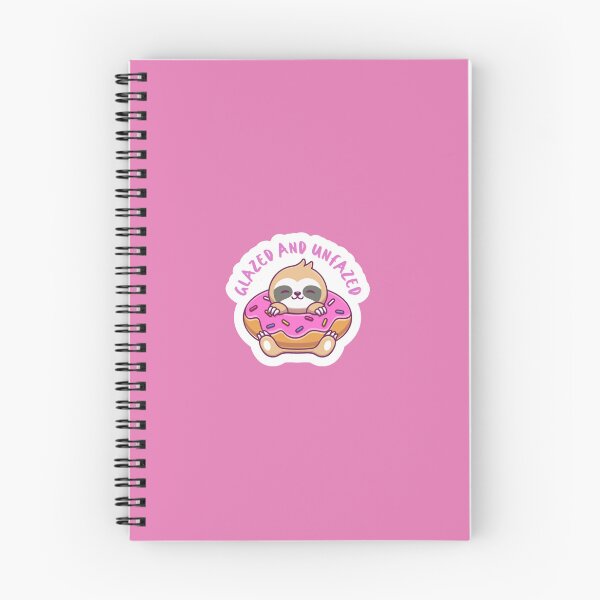 Item preview, "Glazed and Unfazed" Donut Sloth designed and sold by cute-and-punny.