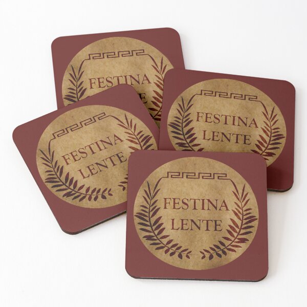 Item preview, Festina lente latin quotes sayings phrases words word designed and sold by Alexaltay.