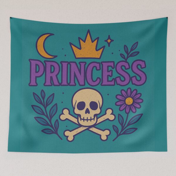 Item preview, Deadly Cute Princess – Reign with Sass and Skull designed and sold by A Sinister Sly.