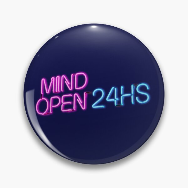 Item preview, Mind Open 24HS Neon Sign Quote designed and sold by KiwiRider.