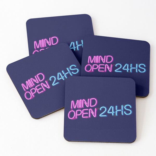 Item preview, Mind Open 24HS Neon Sign Quote designed and sold by KiwiRider.